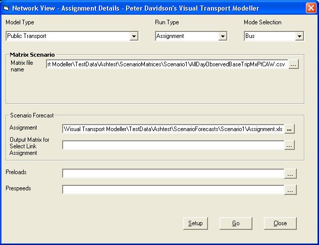 Completed assignment form