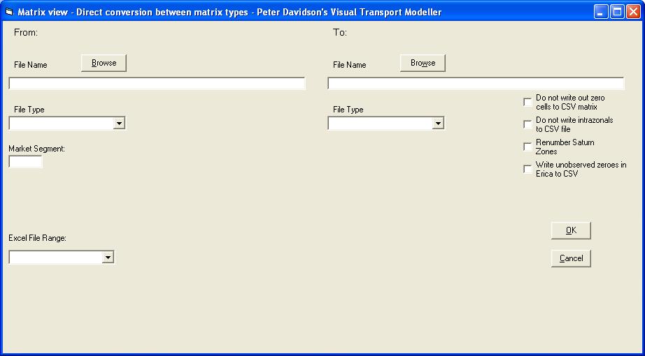 Matrix conversion form
