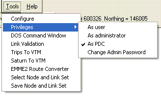 Tools menu