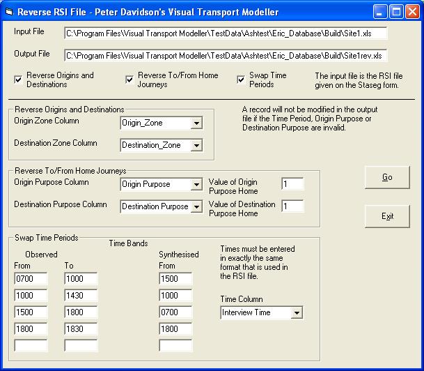 Transposing form